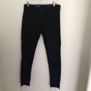 AG denim- Black skinny ankle jeans